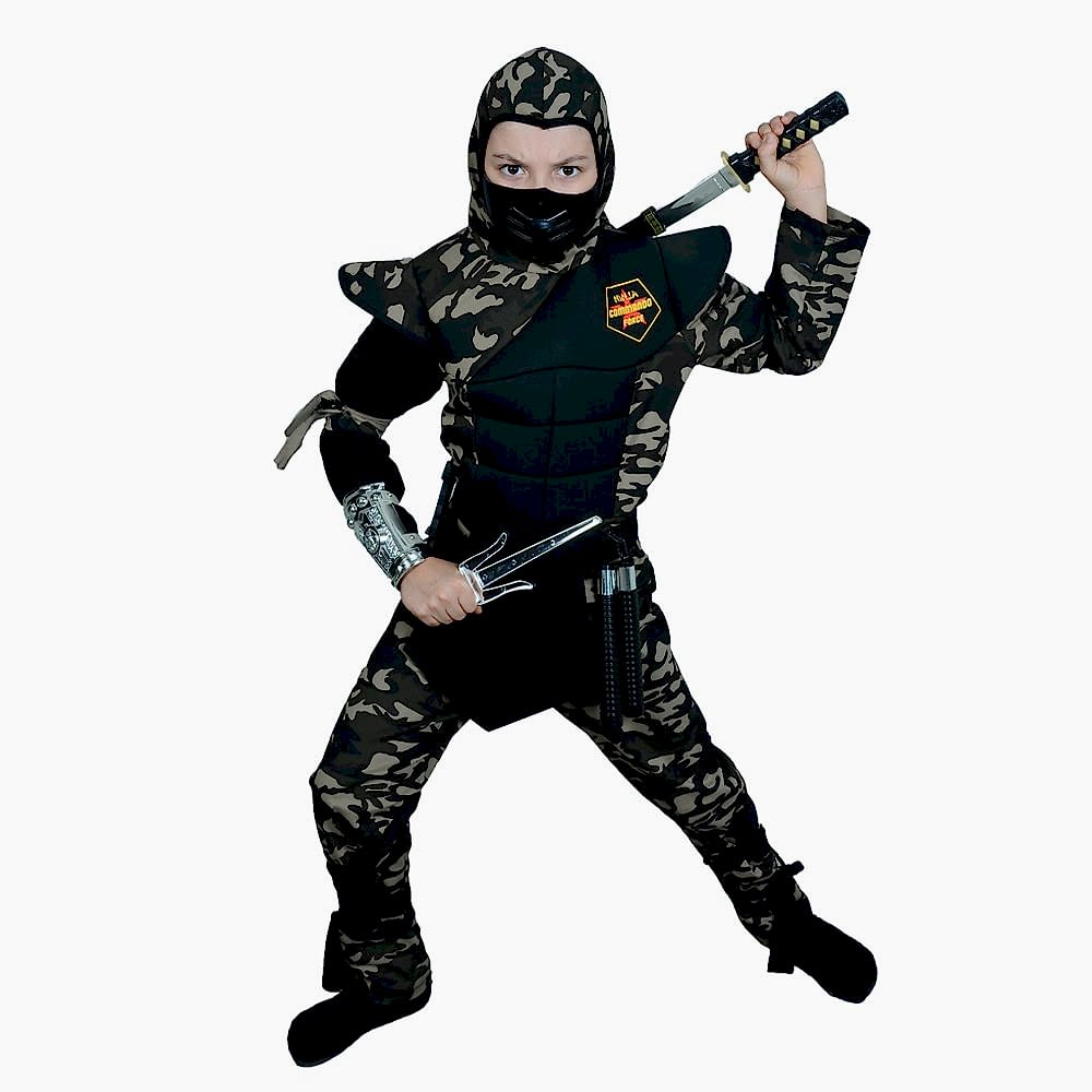 Hkostüm Askeri Komando Ninja Çocuk Kostümü 5-6 Yaş