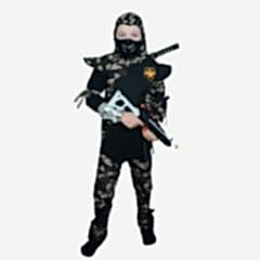 Hkostüm Askeri Komando Ninja Çocuk Kostümü 5-6 Yaş