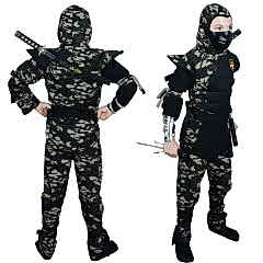 Hkostüm Askeri Komando Ninja Çocuk Kostümü 5-6 Yaş