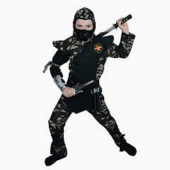 Hkostüm Askeri Komando Ninja Çocuk Kostümü 5-6 Yaş