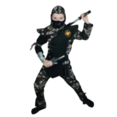 Hkostüm Askeri Komando Ninja Çocuk Kostümü 7-8 Yaş
