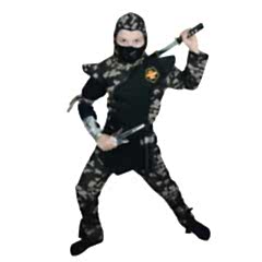 Hkostüm Askeri Komando Ninja Çocuk Kostümü 11-12 Yaş