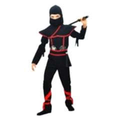 Herkese Kostüm Gizli Ninja Çocuk Kostümü Siyah Lüks 3-4 Yaş