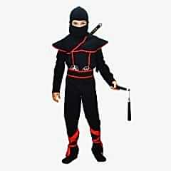 Herkese Kostüm Gizli Ninja Çocuk Kostümü Siyah Lüks 5-6 Yaş