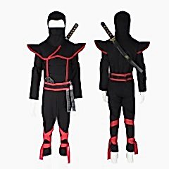Herkese Kostüm Gizli Ninja Çocuk Kostümü Siyah Lüks 5-6 Yaş