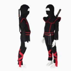 Herkese Kostüm Gizli Ninja Çocuk Kostümü Siyah Lüks 5-6 Yaş