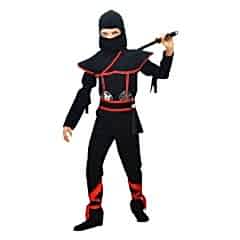 Herkese Kostüm Gizli Ninja Çocuk Kostümü Siyah Lüks 7-8 Yaş
