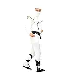 Herkese Kostüm Gizli Ninja Çocuk Kostümü Beyaz Lüks 7-8 Yaş