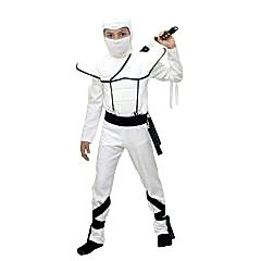 Herkese Kostüm Gizli Ninja Çocuk Kostümü Beyaz Lüks 7-8 Yaş