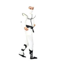 Herkese Kostüm Gizli Ninja Çocuk Kostümü Beyaz Lüks 11-12 Yaş