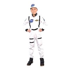 Herkese Kostüm Astronot Çocuk Meslek Kostümü Beyaz 7-8 Yaş