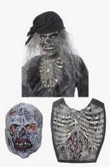 Cadılar Bayramı Zombie Maske Gövde Seti